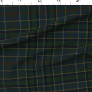 Tela clásica de satén extra ancha, estilo preppy tradicional, tartán azul marino, tela azul escocés cortada a medida, estampado a cuadros para días escolares de peacoquettedesigns