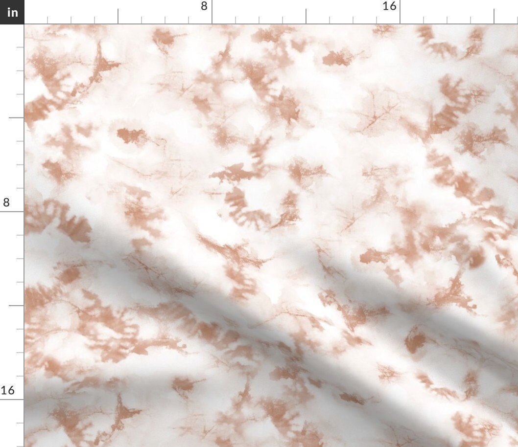 Tie Dye Fabric Creamy Tan Brown Tie Dye Inked by Erin Kendal Etsy