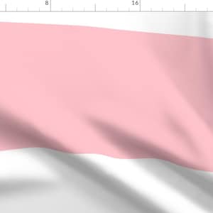 Striped Fabric - Stripes Huge Light Pink By Misstiina - Horizontal Stripes Pink White Nursery Cotton Fabric By The Yard With Spoonflower