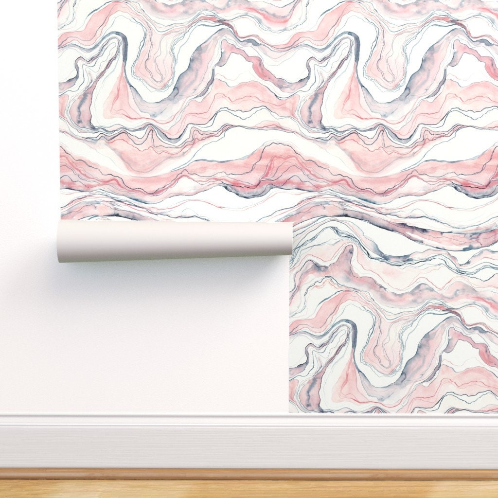 Watercolor Marble Wallpaper Watercolor Marble by Rebecca Etsy