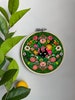 Cat Embroidery Template on Cotton - Garden Surprise By irishvikingdesigns - Embroidery Pattern for 6' Hoop Custom Printed by Spoonflower 