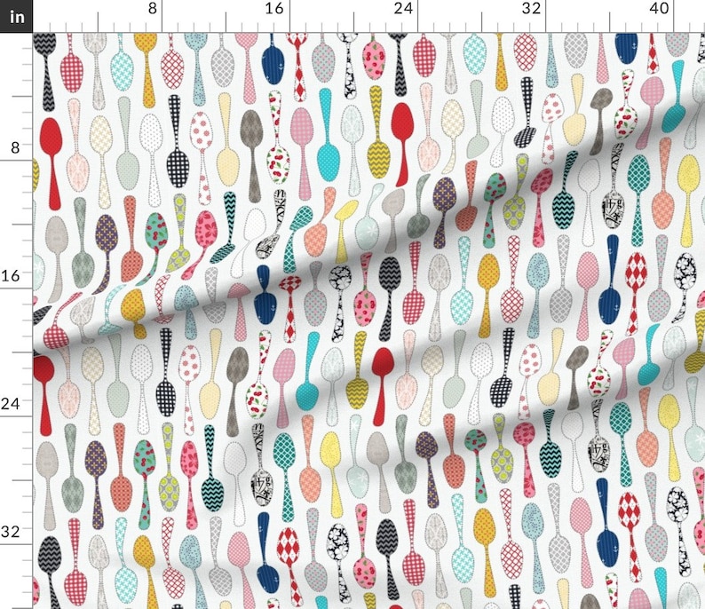 Funky Spoons Fabric Spoon Quilt by Juliesfabrics Spoon Etsy Israel