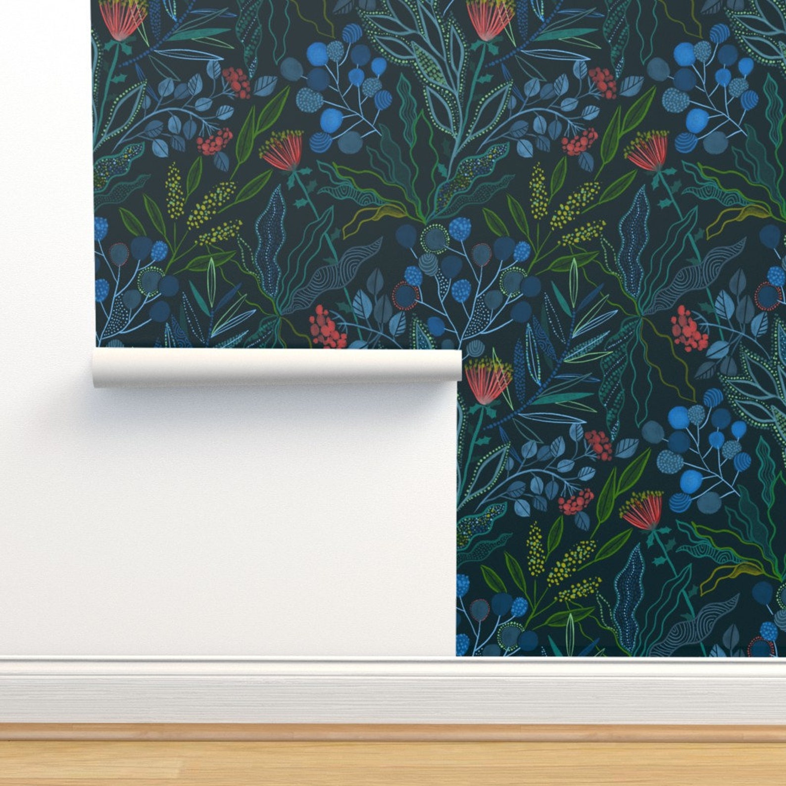 Australian Floral Wallpaper Botanical Australian Flora Etsy