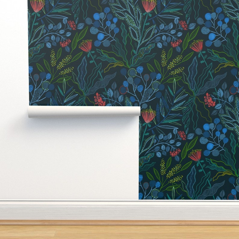 Australian Floral Wallpaper Botanical Australian Flora - Etsy