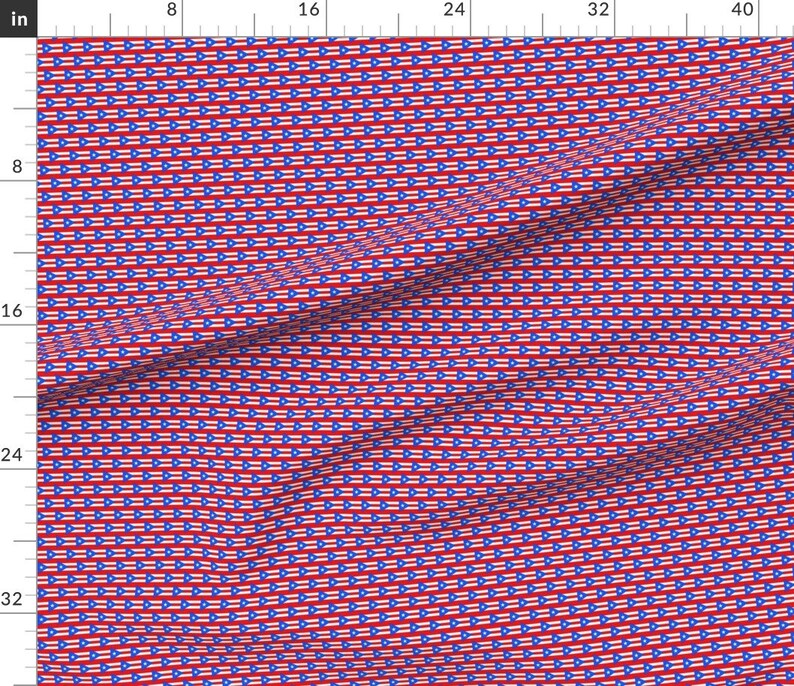 Puerto Rico Textile Pattern Puerto Rico Fabric Puerto Rico Flag Small by Flagfabric - Etsy