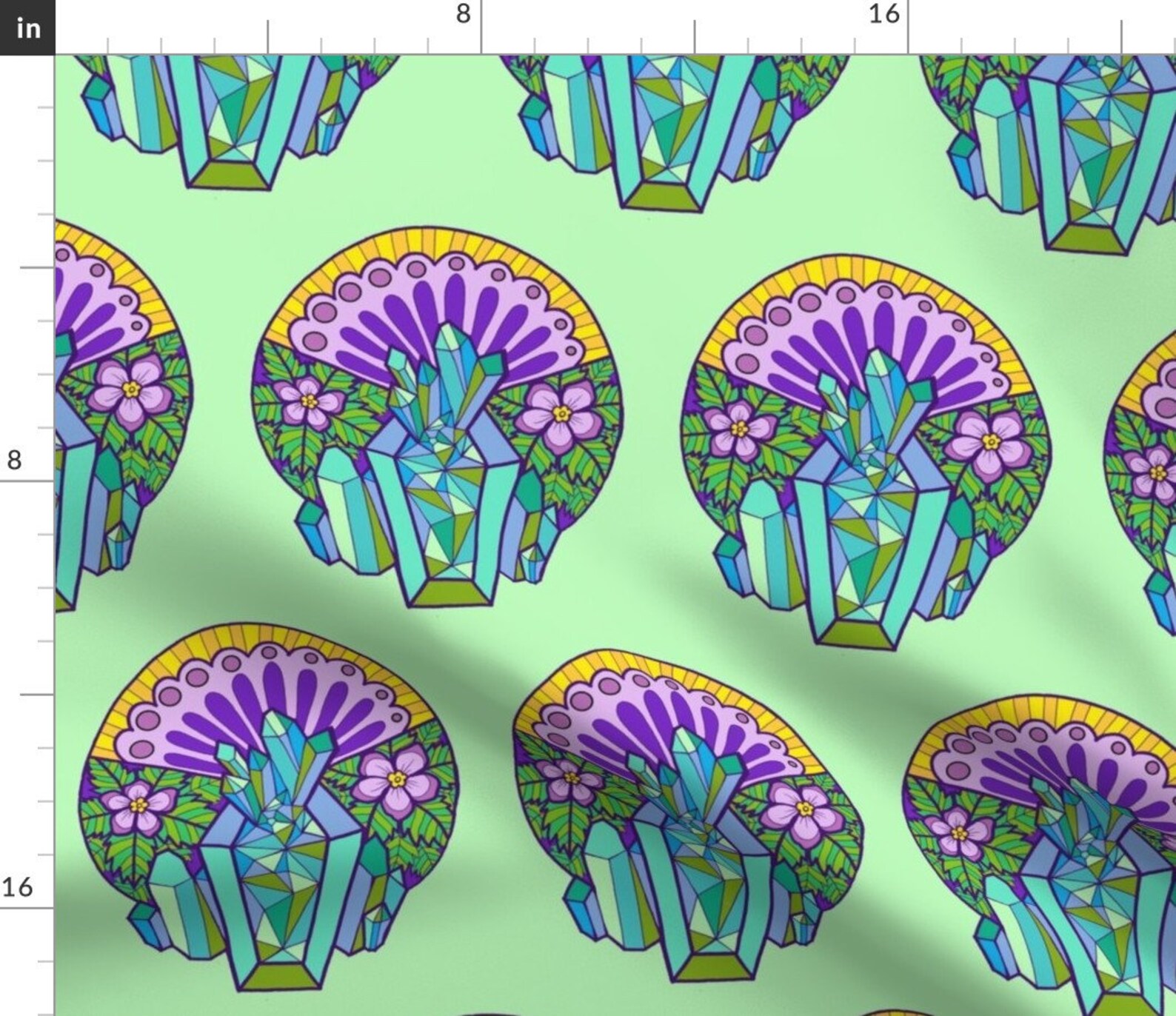 Pastel Goth Fabric Crystal Coffins by Lefthandedlenya Etsy