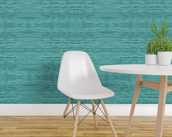 Kustnära självhäftande tapet - Strandhus imiterad textur, marinblå - Avtagbar väggdekoration - Kustnära blå av willowlanetextiles