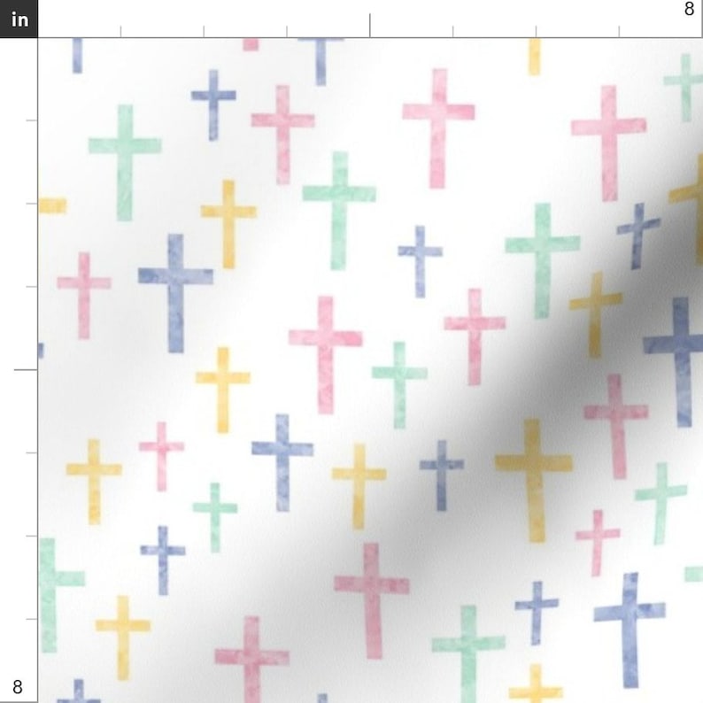 Cross Fabric Crosses in Watercolor by Littlearrowdesign Etsy