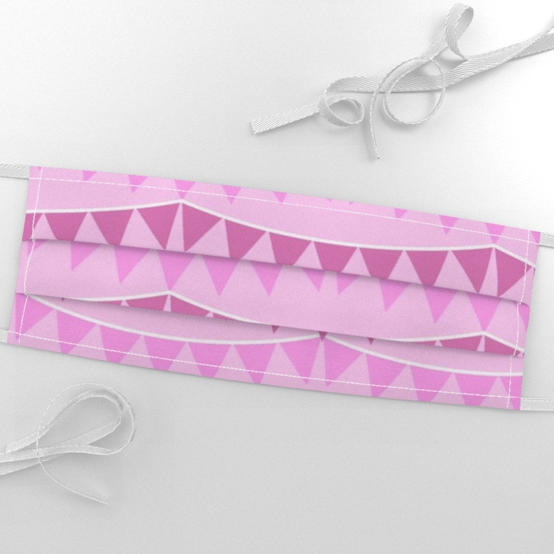 Pink Bunting Fabric Baby Girl Bunting by Robyriker Baby Etsy