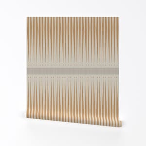 Mid Century Modern Abnehmbare Tapete - Geometrische Streifen Retro Inspiriert - Wand Kunst Tapete - Diamant Punkt by wren_leyland