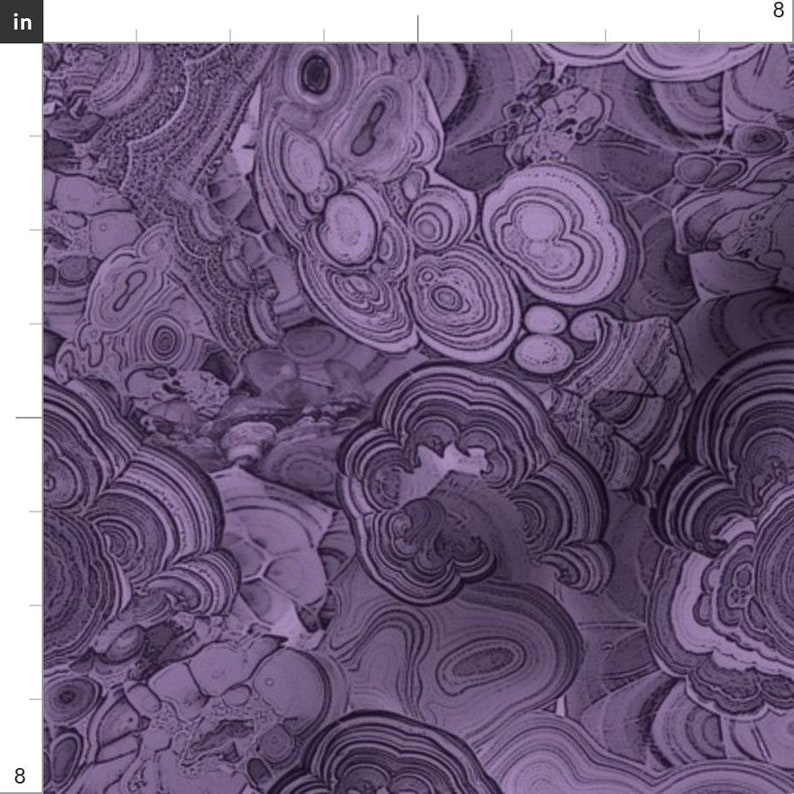 Purpe Marble Gemstone Fabric Amethyst by Ravynka Gemstone Etsy