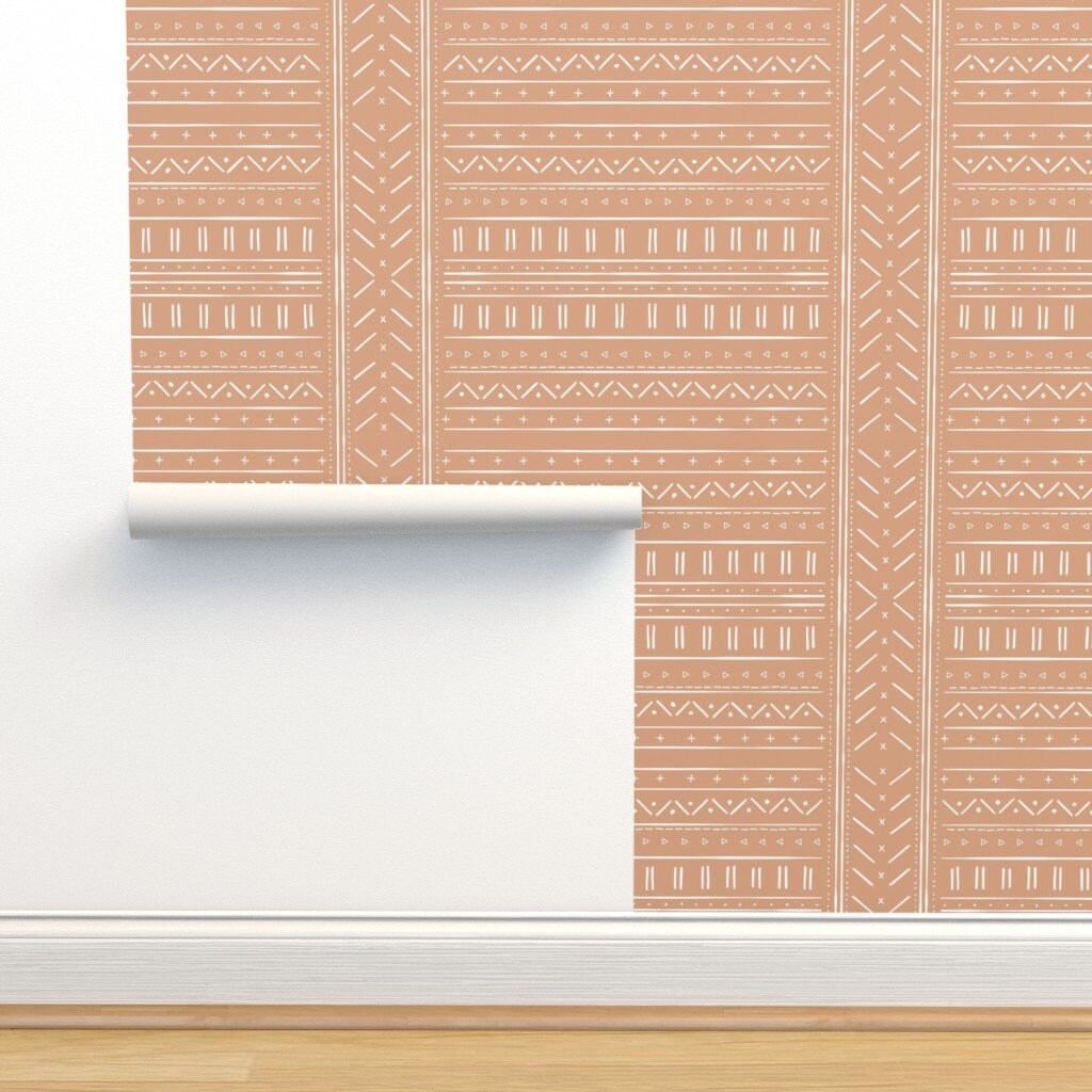 Mudcloth Wallpaper African Inspired Mudcloth by Erin Kendal - Etsy