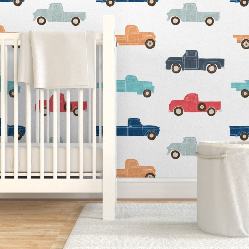 Vintage Trucks Wallpaper Vintage Trucks by Scarlette Soleil Etsy