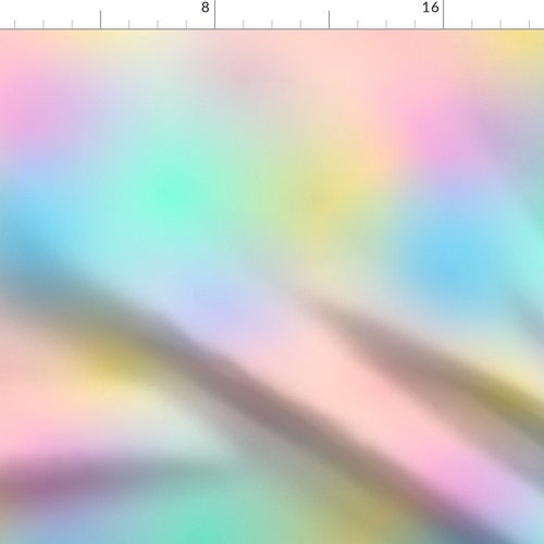 Rainbow Fabric Rainbow Ombre Pale by Peppermintpeacock Etsy Canada