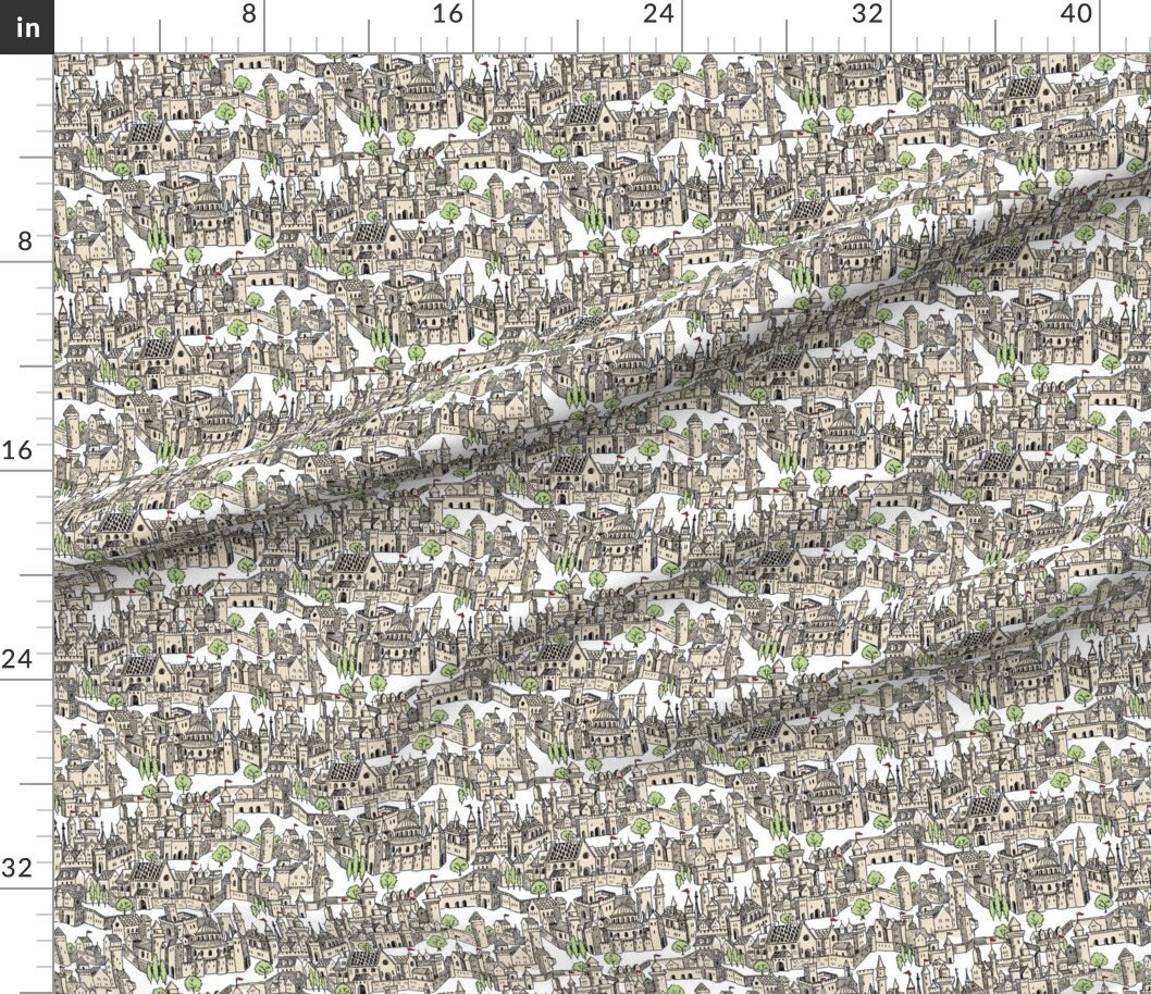 Ledger Village Fabric main image 0