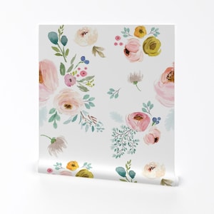 Spring Wallpaper - 18&quot; April Love No Dandelions By Shopcabin - Spring Custom Printed Removable Self Adhesive Wallpaper Roll by Spoonflower
