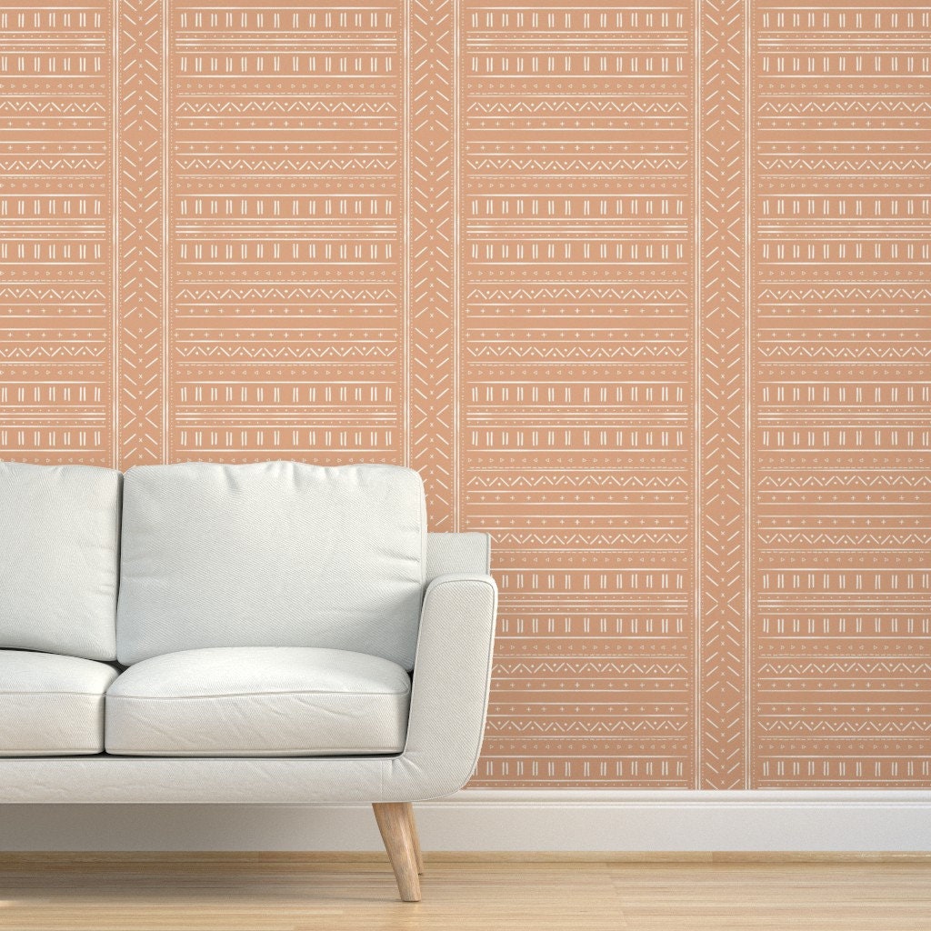 Mudcloth Wallpaper African Inspired Mudcloth by Erin Kendal - Etsy