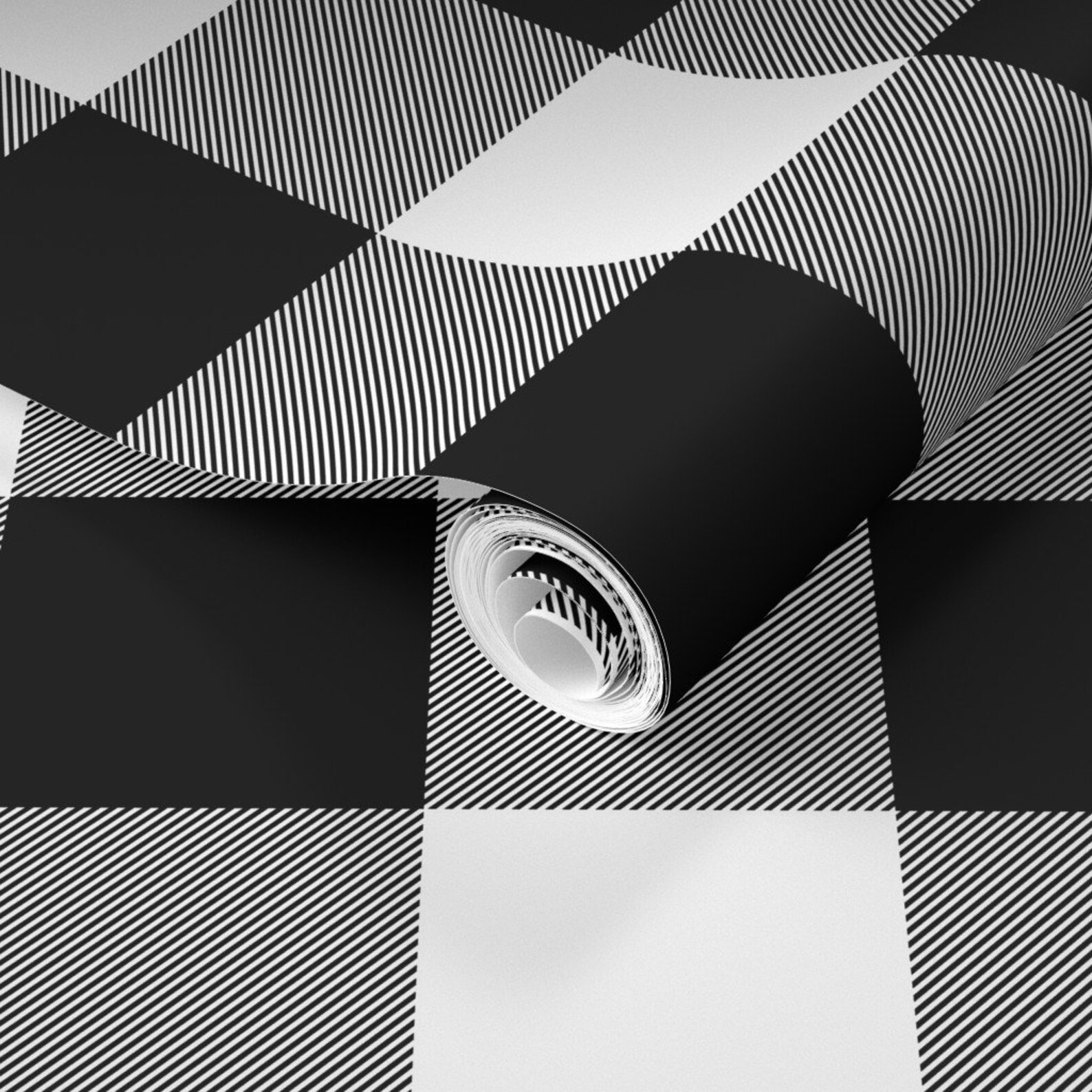 Buffalo Check Wallpaper Buffalo Check Black White by Etsy