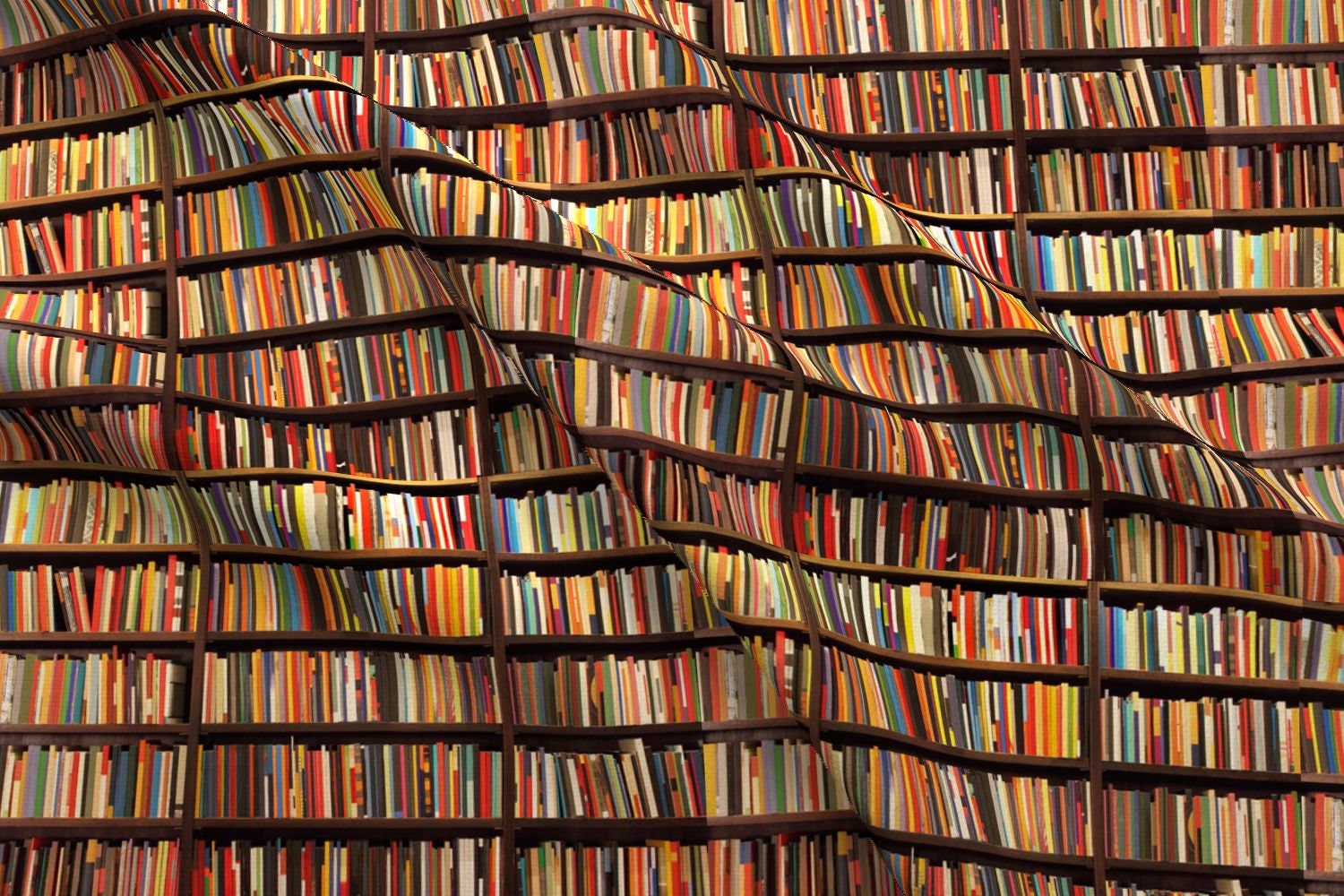 Books Fabric Book Shelf By Lauredesigns Book Library Etsy