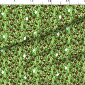 Sasquatch Fabric Lost In Bigfoot Forest Small By Thirdhalfstudios Yeti Myth Kids Monster Cotton Fabric By The Yard With Spoonflower image 3