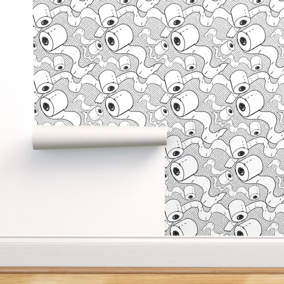 Toilet Paper Wallpaper Fight By Abbieuproot - Self Adhesive Wallpaper Roll Paper Toilet Paper Wallpaper Fight By Abbieuproot - Self Adhesive Wallpaper Roll Paper