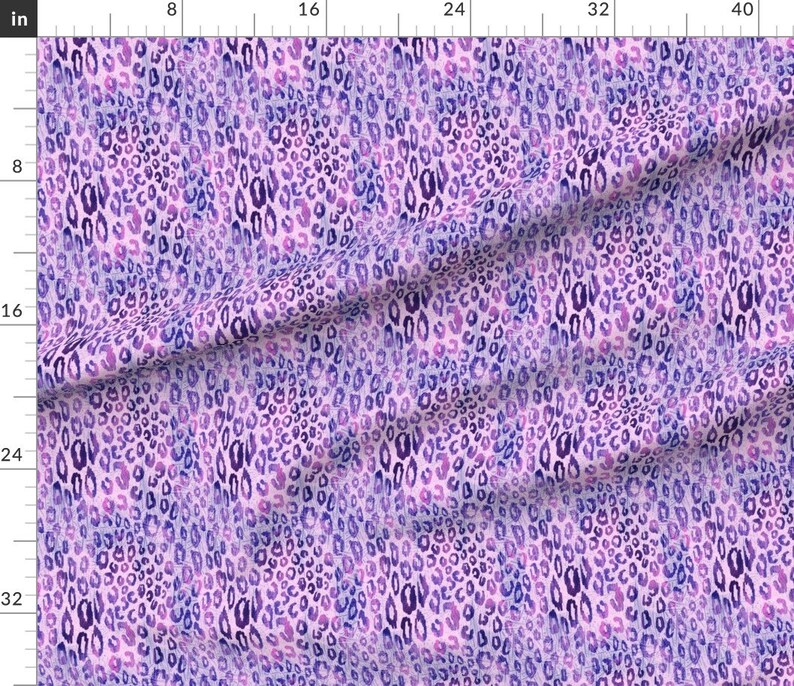 Animal Purple Cheetah Print Fabric Animal Skin Lavender - Etsy