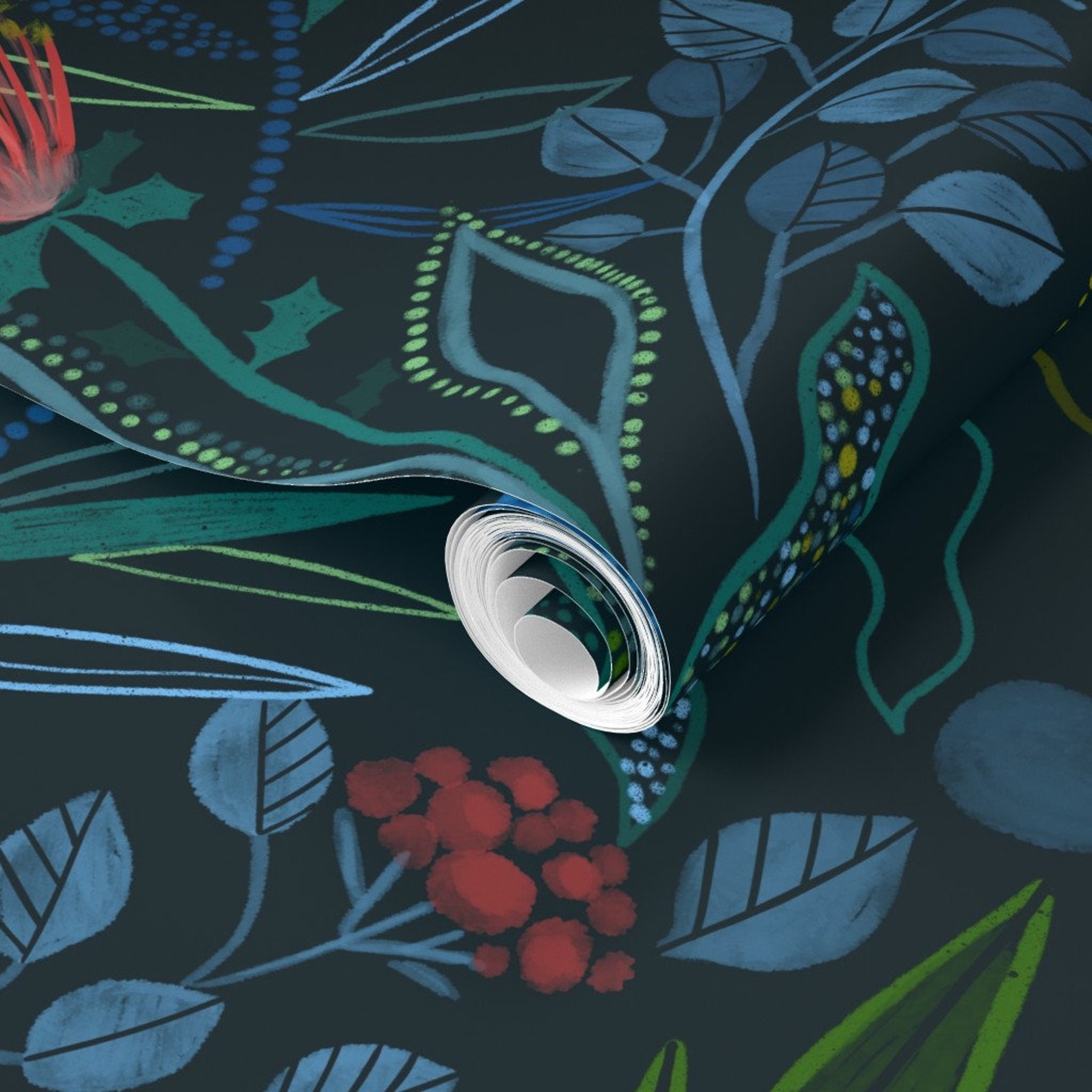 Australian Floral Wallpaper Botanical Australian Flora Etsy