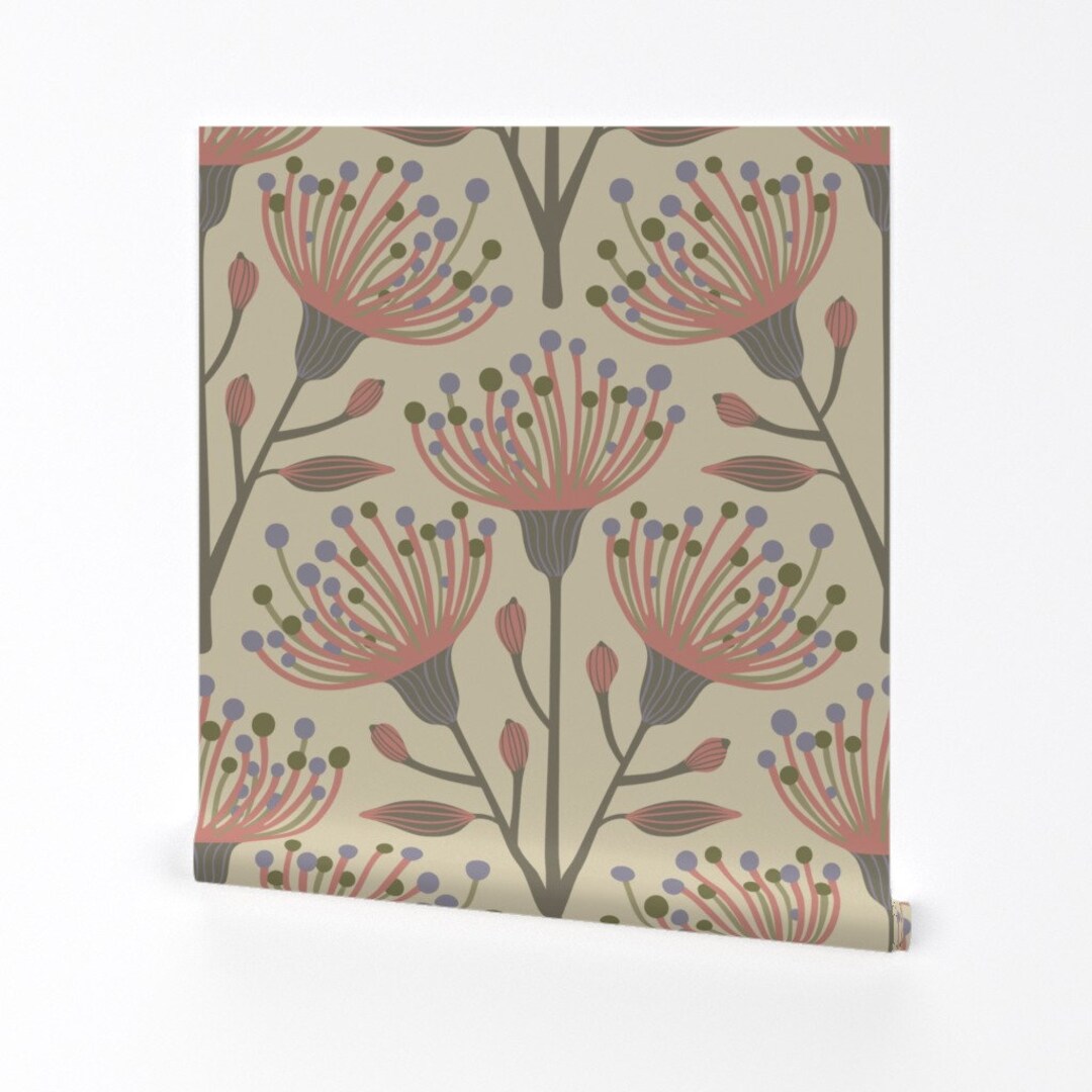 Australian Floral Wallpaper Eucalyptus by Unblinkstudio-by-jackietahara