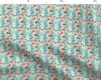 Six Feet Fabric - Back The F Off By Cynthiafrenette- Social Distance Swear Cuss Profanity Custom Print Cotton Fabric By The Yard Spoonflower
