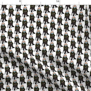 Vermont Senator Fabric - Old Man Mood By Kindermama - Inauguration Mittens Democratic Socialist Cotton Fabric By The Yard With Spoonflower image 1