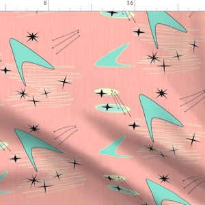 1950s atomic fabric - Etsy 日本