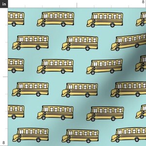 School Bus Fabric - School Bus Fabric by Littlearrowdesign - School Bus ...
