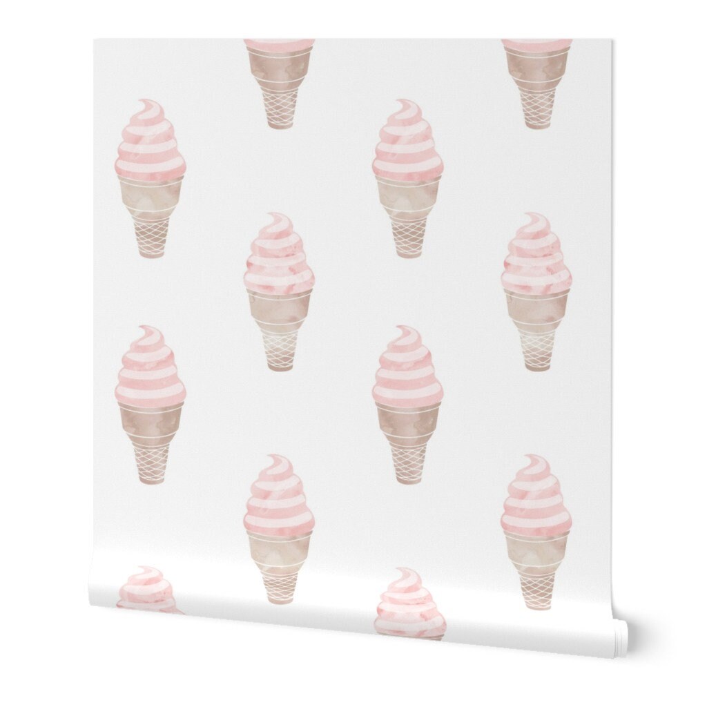 Ice Cream Wallpaper Soft Serve Ice Cream by | Etsy