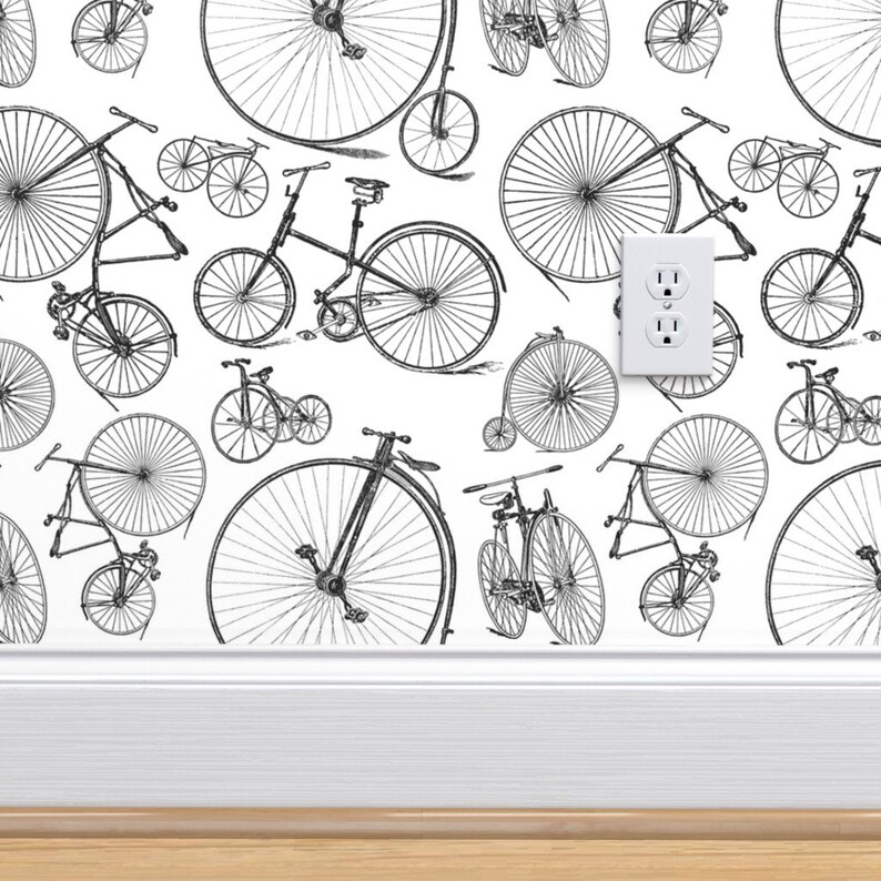 Bicycle Wallpaper Antique Bikes Bicycles by | Etsy