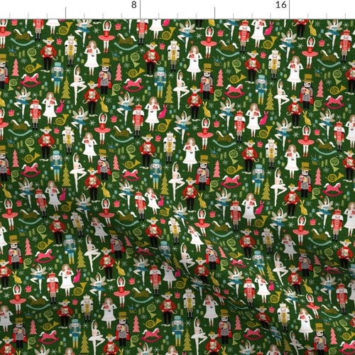 Christmas Nutcracker Fabric by the Yard. Quilting Cotton Etsy