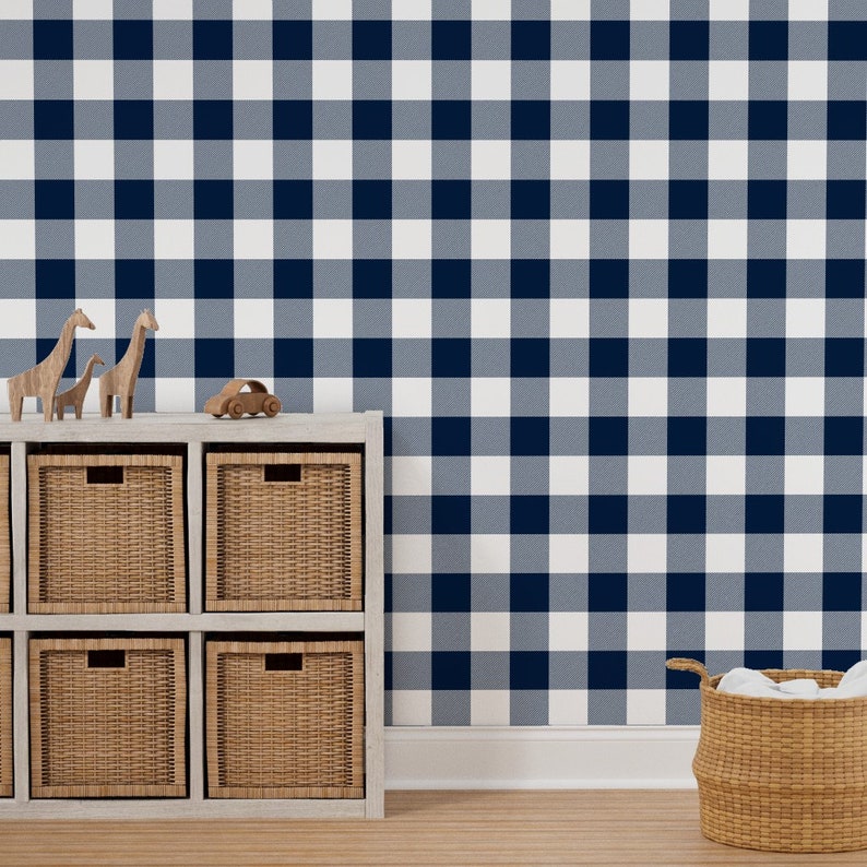 Buffalo Check Wallpaper Buffalo Check by Littlearrowdesign - Etsy