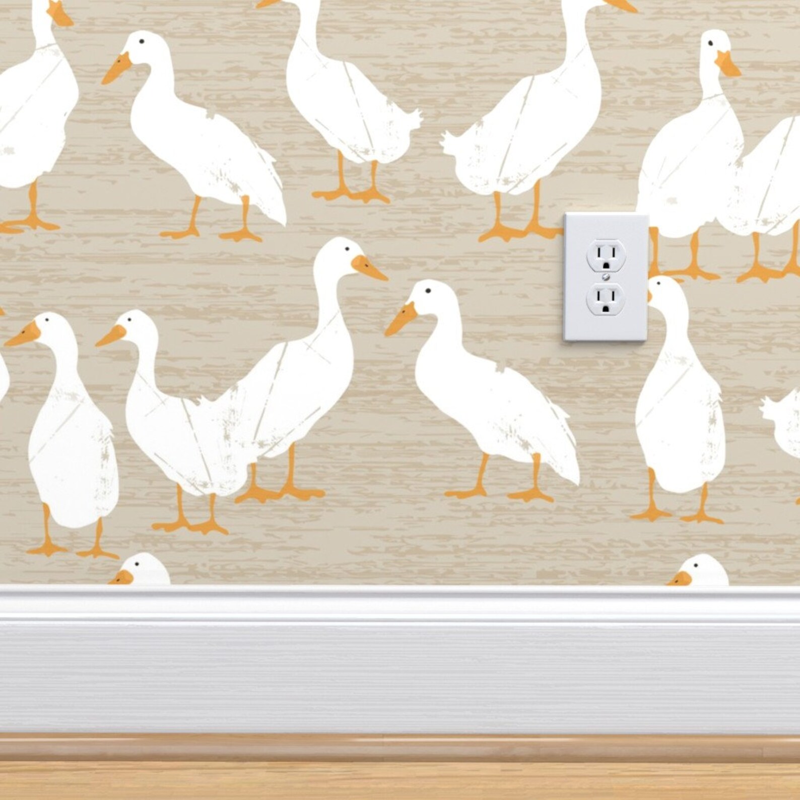 Ducks in A Row Wallpaper Ducks in A Row by Sarah Treu - Etsy