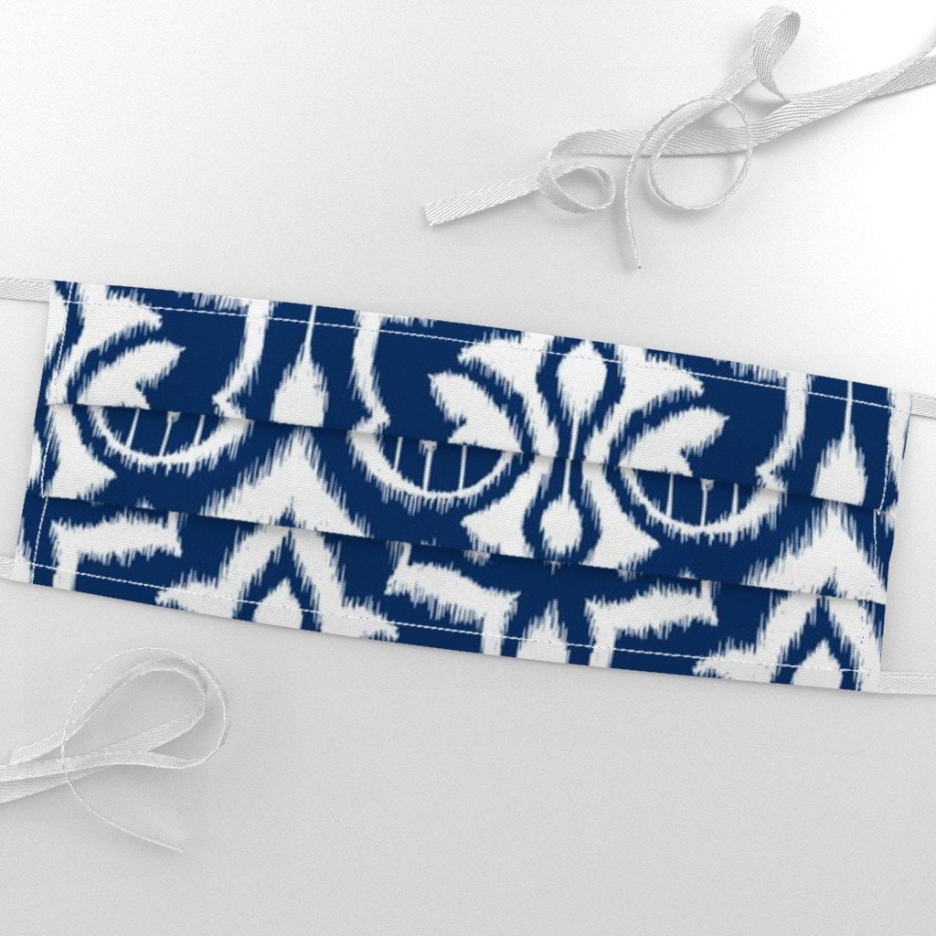 Navy Damask Top