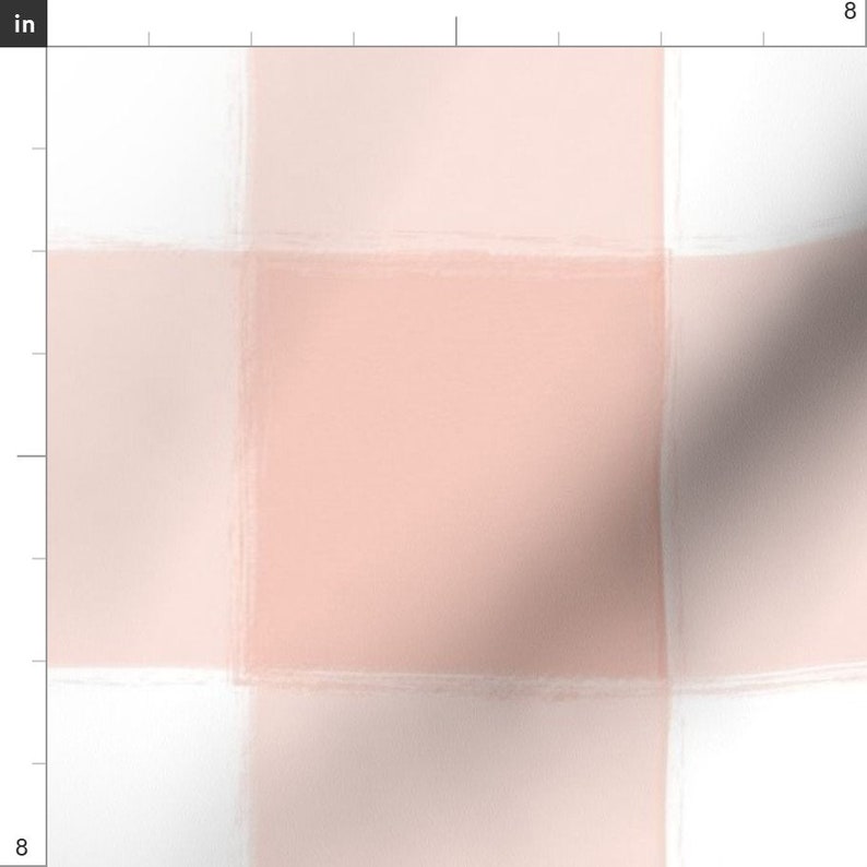 Buffalo Check Fabric Large Blush Pink Buffalo Check Gingham Etsy