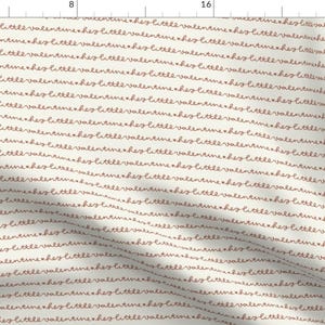 Boho Love Letter Fabric - Little Valentine by teri_the_butter - Valentines Day Love Note Hand Written Fabric by the Yard by Spoonflower