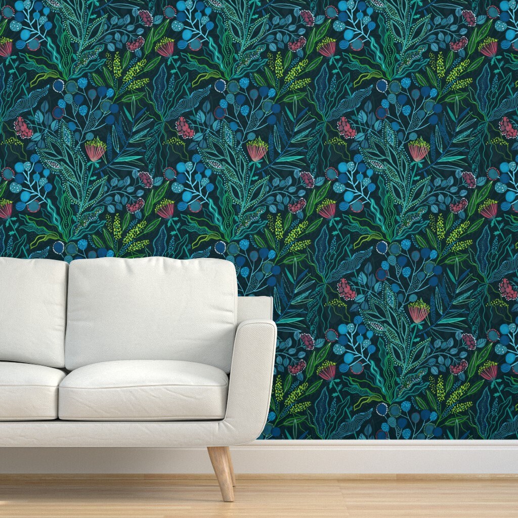 Australian Flora Wallpaper Botanical Vibes By Kostolom3000 Etsy