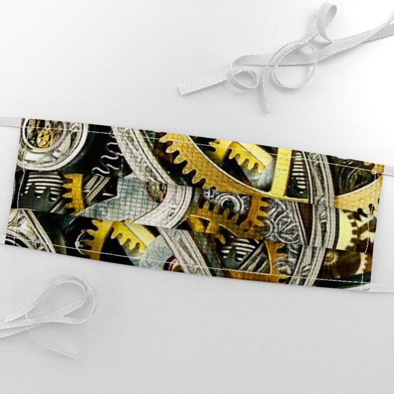 Clock Gear Fabric Clockworks By Whimzwhirled Industrial Etsy