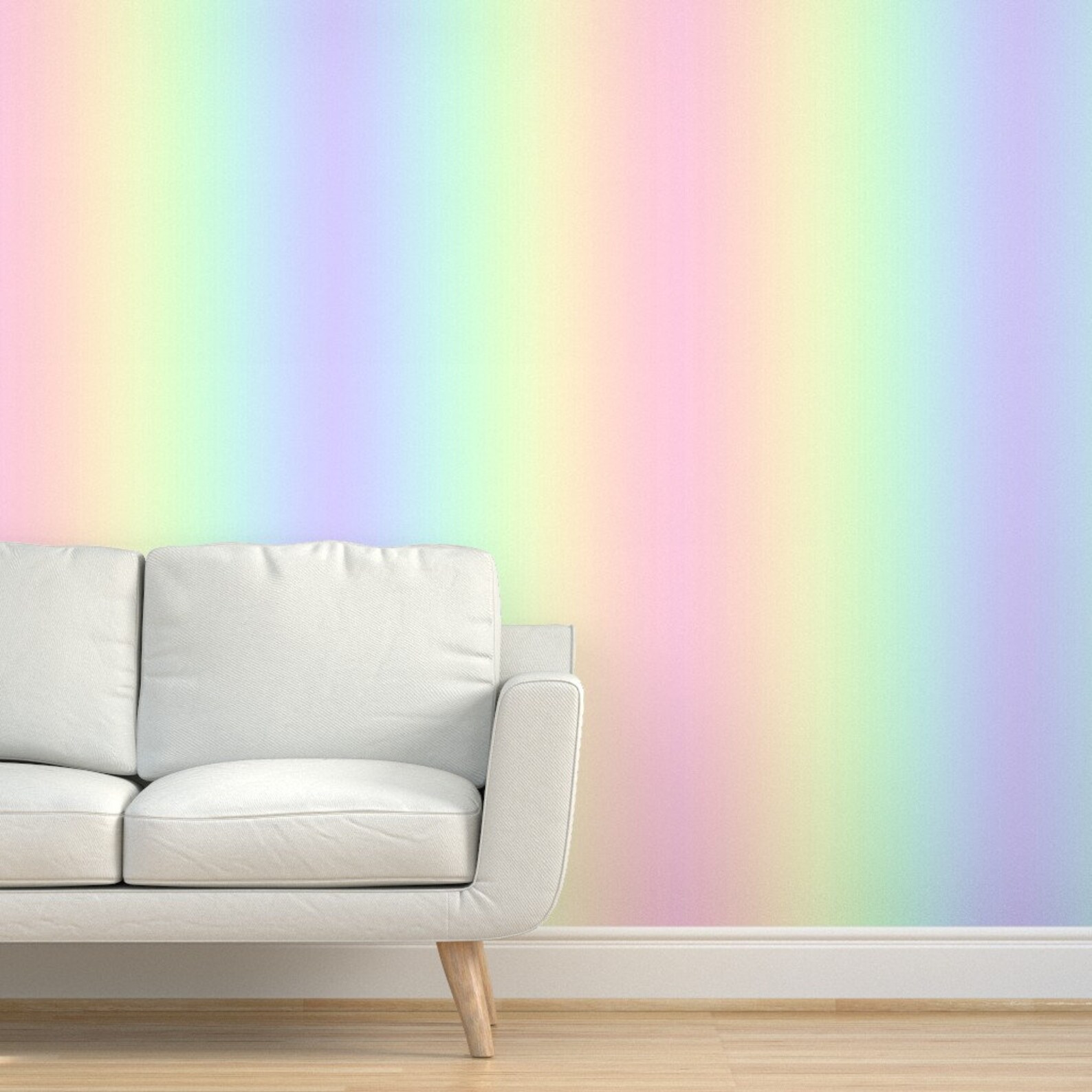 Rainbow Wallpaper Rainbow Pastel Blend by Azrael Abaddon - Etsy
