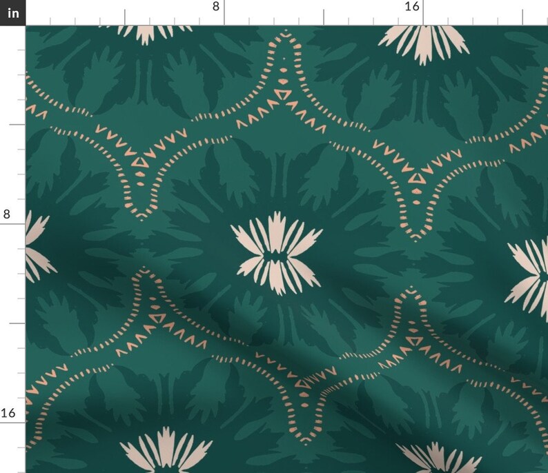 Jasmine Fabric Wildlfower Jasmin Deco Large by Holli Etsy