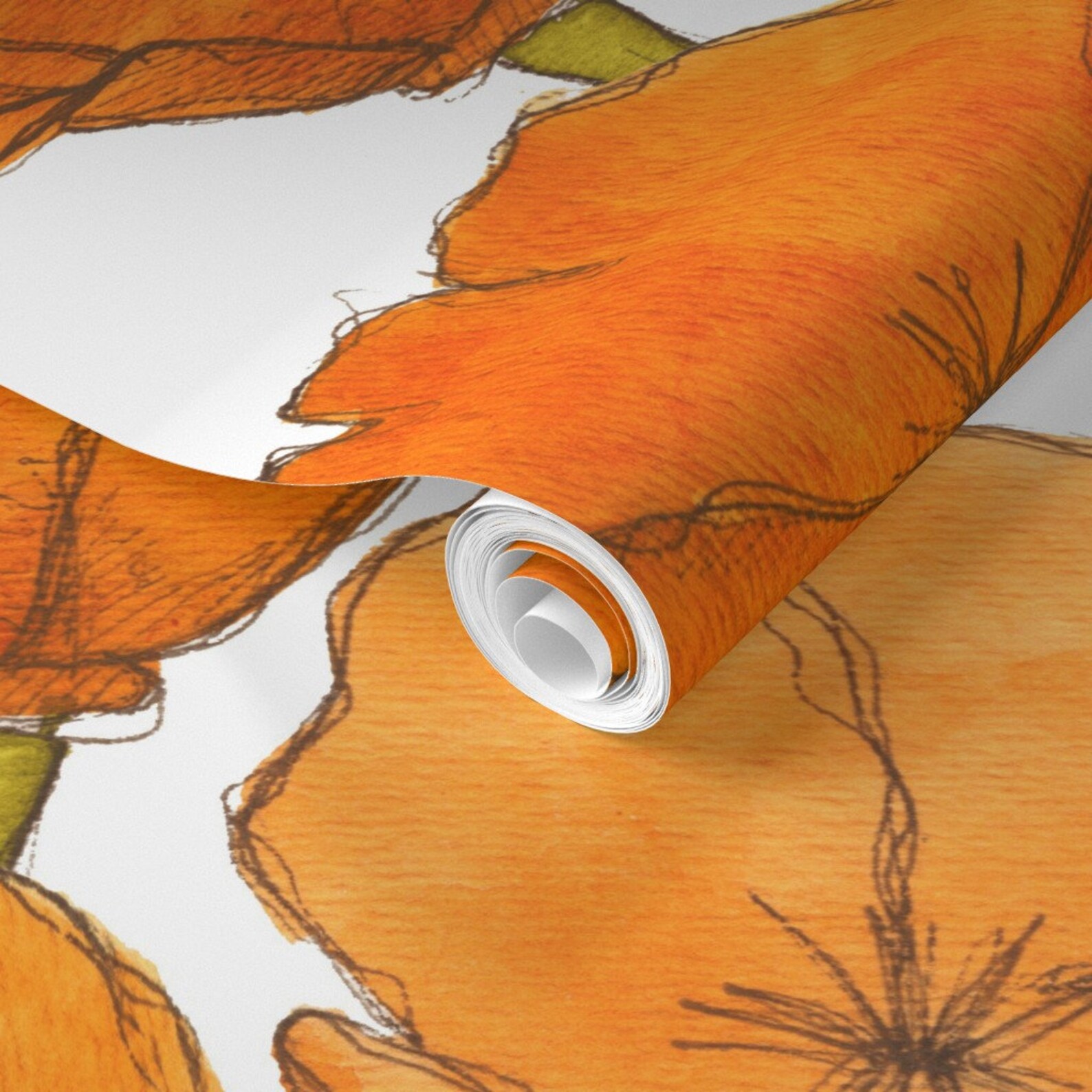 California Poppy Wallpaper Poppy Large Scale by Studiodena - Etsy