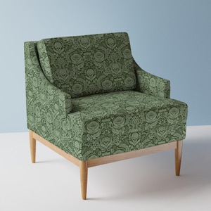 Green Damask Upholstery Fabric- Victorian Floral by me_coco_design - Victorian Garden Botanical  Fabric By The Yard With Spoonflower