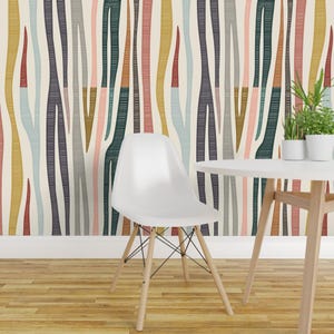 Zebra Peel and Stick Wallpaper - Animal Print Exotic Eclectic Safari - Removable Wall Decor Art - Stripes Of A Different Color by boomwowyay