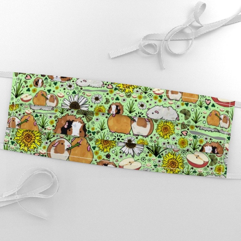 Guinea Pig Fabric Guinea Pigs By Nemki Guinea Pig Cotton Etsy
