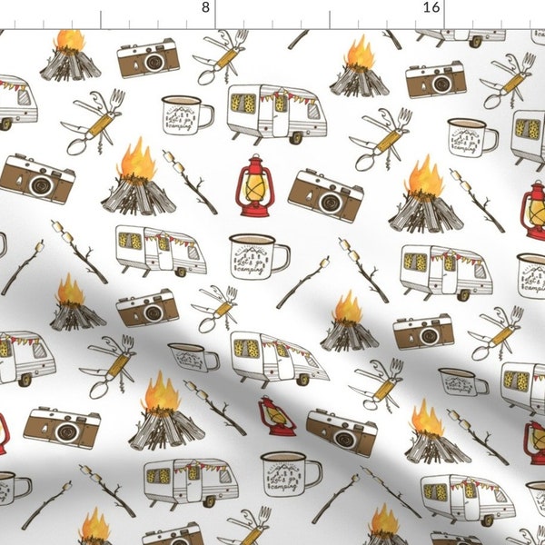Camping Fabric Etsy