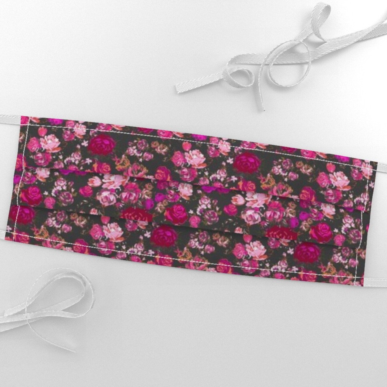 Ditzy Floral Fabric Small Print Vintage Floral With Hot Pink | Etsy